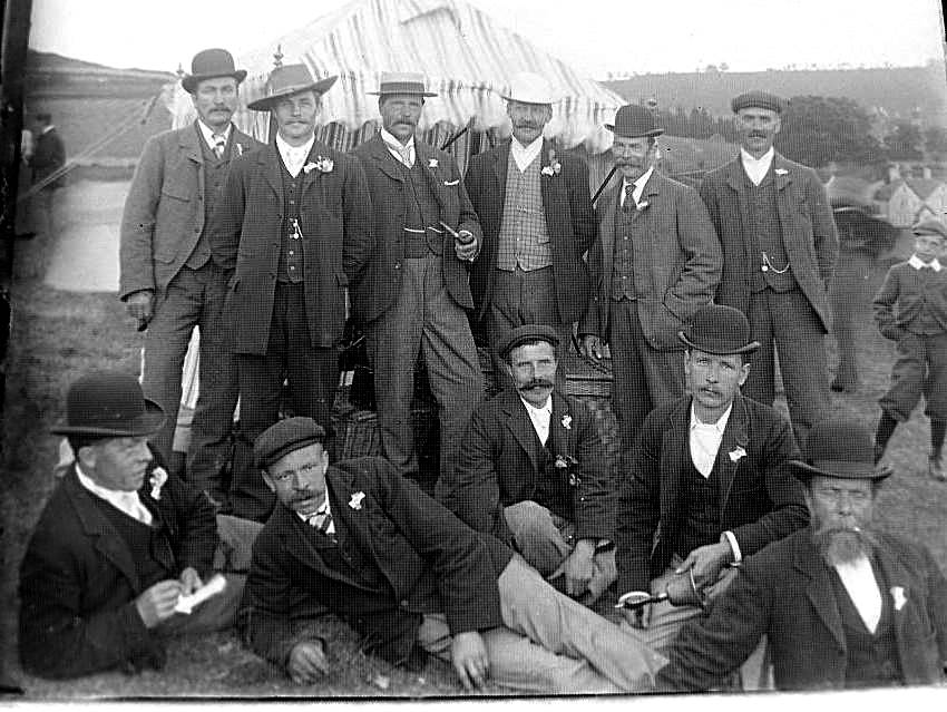 Men on Jubilee Field