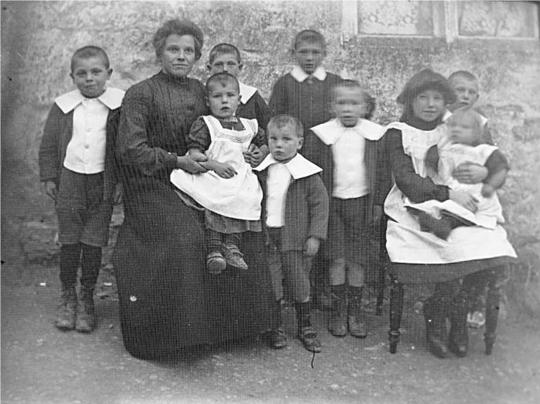 West family outside Church Orchard